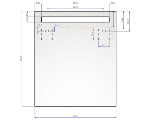 Teknisk ritning med mått