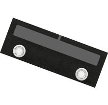 Ljusramp 4 AQUA 60 svart ek melamin 2 spottar