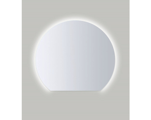 Spegel med belysning AMIRRO Ambiente Whitemoon 90x80 cm dagsljusvit LED IP44 Rund spegel med belysning