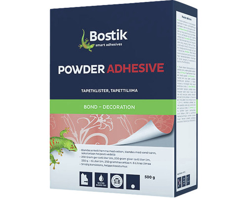 Tapetlim BOSTIK Powder adhesive 0,5kg Förpackning Bostik Pulverlim 500 g