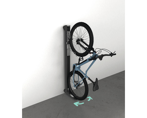 Cykelhållare BIOHORT Bikelift väggmontage svängbar för Avantgarde, Europa, HighLine, Panorama, Neo mörkgrå-metallic