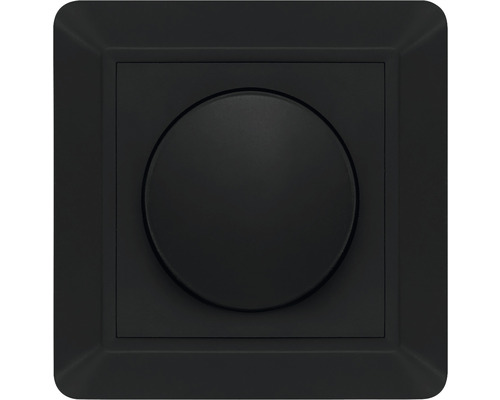 Svart ljusströmbrytare för väggmontering