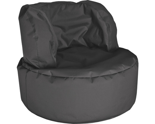 Sittsäck fåtölj Outdoor SITTING POINT Bebop Scuba ca 210L antracit 85x65cm Grå sittpuff fåtölj för inomhusbruk