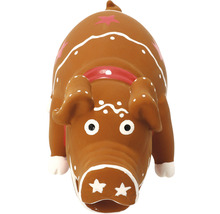 Dekorativ grisfigur i pepparkaksdesign