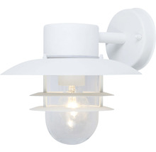 Vit vägglampa för utomhusbruk
