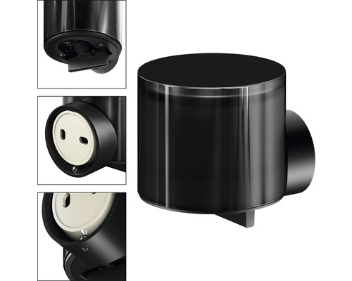 Utomhusuttag för trädgården i rund design