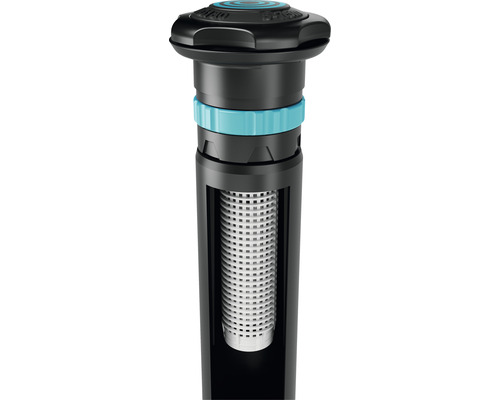 Detaljerad vy av en pop-up sprinkler