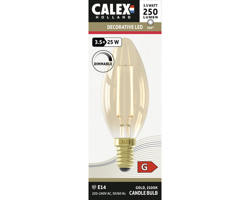 Calex LED-lampa E14 sockel, 3,5 watt, 250 lumen, dimbar