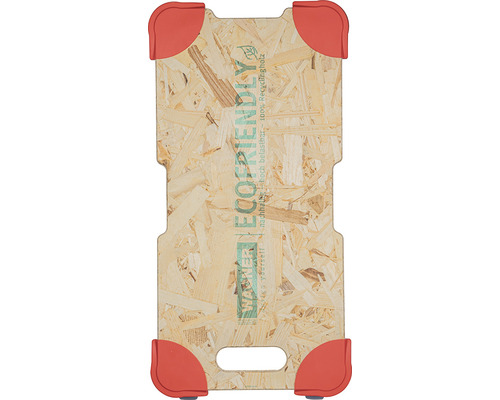 Möbelrulle av trä med hörnskydd