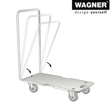 Wagner transportrulle med fällbart handtag