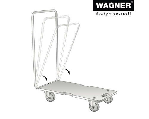 Wagner transportrulle med fällbart handtag