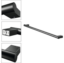 Svart handdukshängare för väggmontering