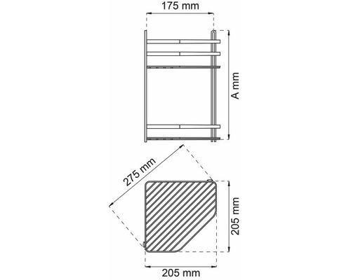 Mått på en insats för köksskåp