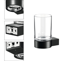 Tandborstmugg med hållare för väggmontering