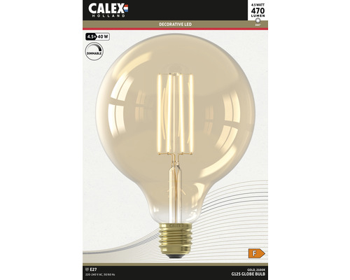 Calex G125 globlampa, 4,5 watt, E27 sockel