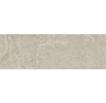 Beige kakel med räfflad struktur