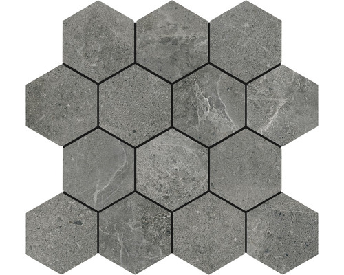 Mosaik Dolomiti Hexa antracit matt 29x27 cm 
31D2K94639102