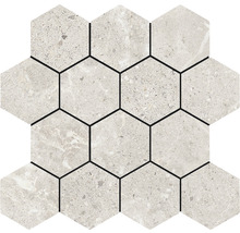 Sexkantig mosaik av sten