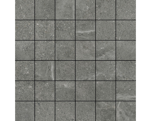 Mosaik Dolomiti antracit grå matt 30x30 cm 
31D2B34639080