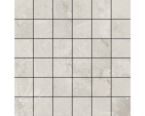 Mosaik Dolomiti beige creme 30 cm x 30 cm x 9,3 mm Mosaikplattor av stengods