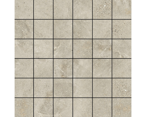 Mosaik Dolomiti Nut beige brun 30x30 cm
31D2B34639083 Kakelmosaik med fyrkantiga stenar för vägg- och golvdesign