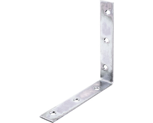 Stolsvinkel KAISERTHAL 125x125x22mm sendzimirförzinkad Vinkelbeslag med hål