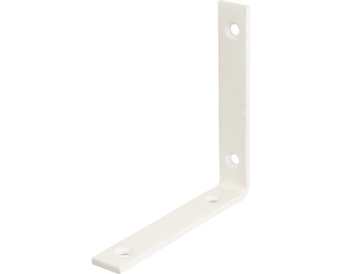 Balkvinkel KAISERTHAL 120x120x20mm vit/förzinkad Vinkelbeslag av metall med fästhål