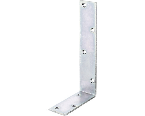 Balkvinkel KAIRSERTHAL 100x200x40mm galvaniserad Vinkelbeslag av metall med hål för fastsättning