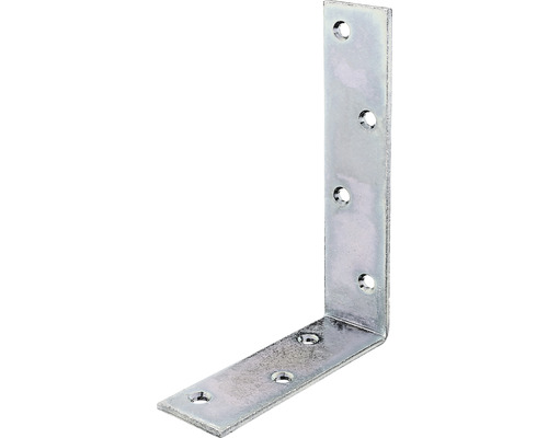 Balkvinkel KAISERTHAL 120x180x40mm galvaniserad Vinkelbeslag av metall med hål för fastsättning