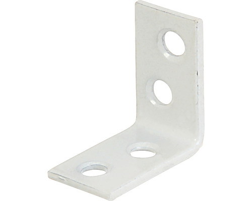Stolsvinkel KAISERTHAL 40x40xx15mm vit/förzinkad