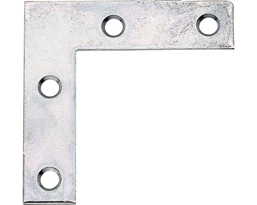 Hörnjärn KAISERTHAL 40x40x10mm sendzimirförzinkad Vinkelbeslag av metall med hål