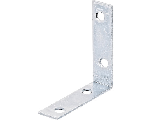 Stolsvinkel KAISERTHAL 60x60x16mm sendzimirförzinkad Vinkelbeslag av metall med hål