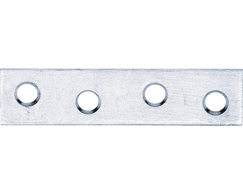Förbindningsbleck KAISERTHAL 60x14mm sendzimirförzinkad Anslutningsplatta av metall med fyra hål