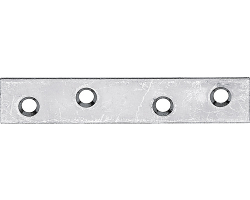 Förbindningsbleck KAISERTHAL 80x15mm förzinkad Metallplatta med fyra hål