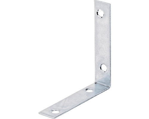Stolsvinkel KAISERTHAL 75x75x16mm sendzimirförzinkad Vinkelbeslag av metall med hål för montering