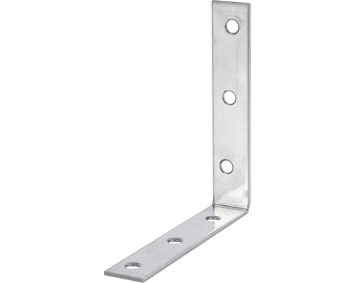 Stolsvinkel KAISERTHAL 100x100x19mm rostfritt stål Vinkelbeslag av metall med fästhål