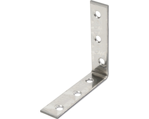 Vinkel KAISERTHAL 60x16x2mm rostfritt stål Vinkelbeslag i metall med hål