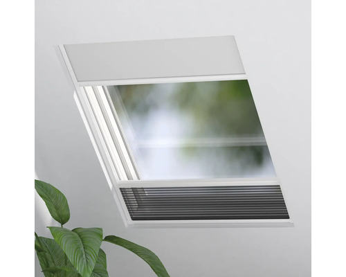 Takfönster med rullgardin för mörkläggning