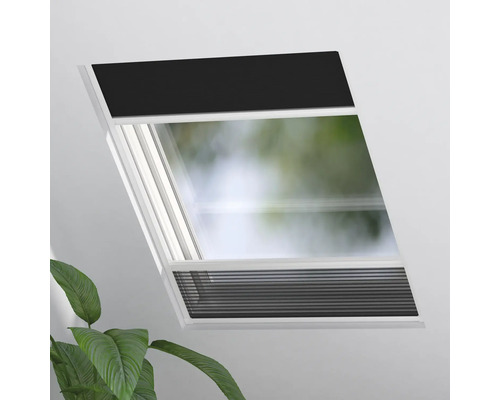 Takfönster med mörkläggningsgardin