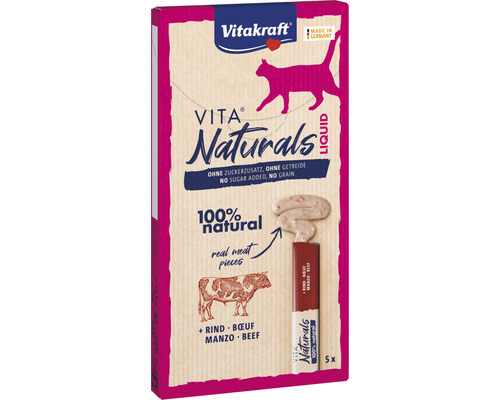 Kattgodis VITAKRAFT VitaNaturals LiquidSnack Biff 5-pack