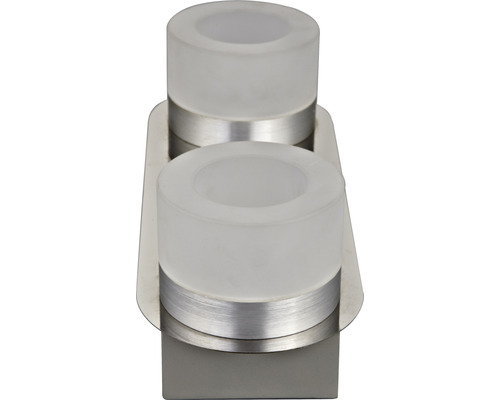 Dubbel tandborsthållare av glas och metall