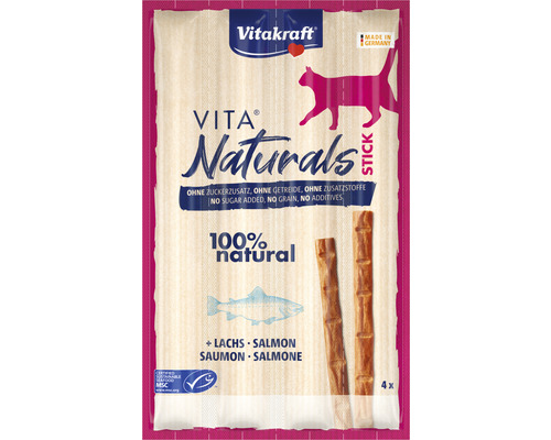 Kattgodis VITAKRAFT VitaNaturals Stick Lax MSC 4-pack
