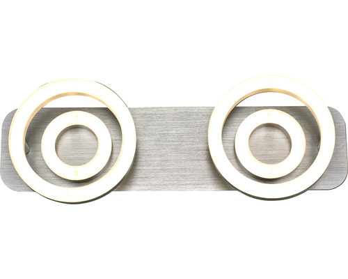 LED-vägglampa med två runda lampor