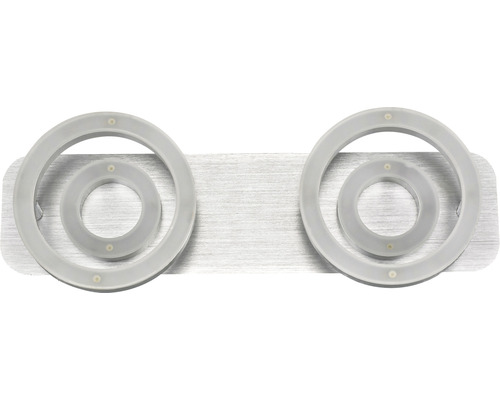 Dubbel handdukshängare med ringformade hållare