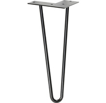 Bordsben WAGNER HAIRPIN 300mm svart