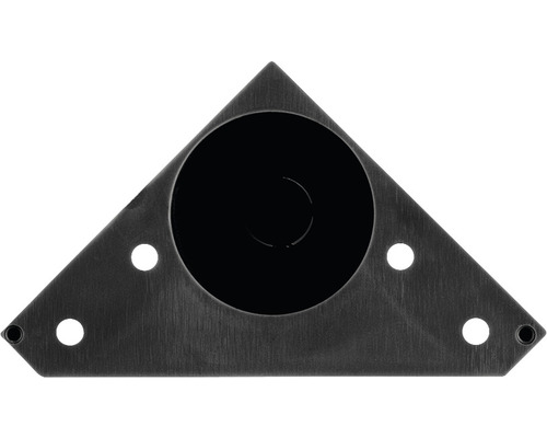 Rörhållare av metall i triangulär form