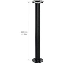 Bordsben i metall, 400 mm högt, med monteringsplattor