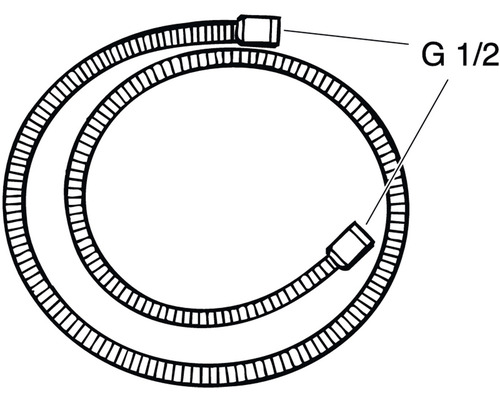 Duschslang GUSTAVSBERG förkromad 175 cm 8218221