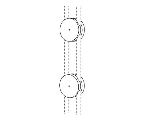 Duschfäste GUSTAVSBERG Vaska för montage av duschset/Takduschset krom Ø12-15 mm 2-pack 8218320