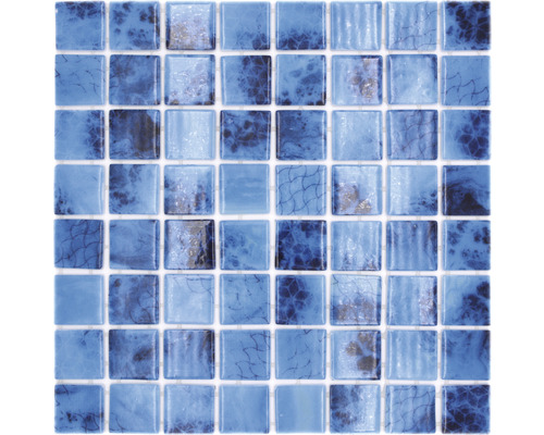 Mosaik glas VP56385PUR blå 31,6 x 31,6 cm